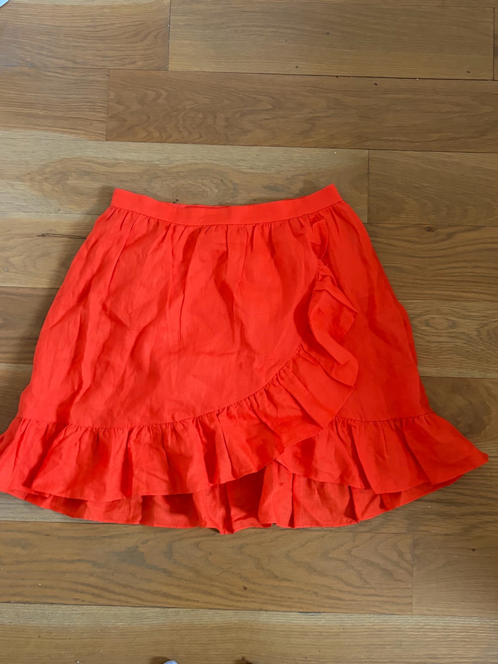 Women’s Coral Ruffle Midi Skirt
